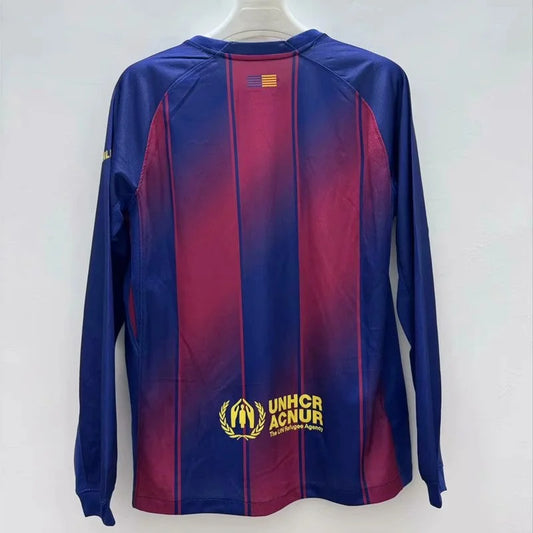 25/26 Barça Long Sleeve Home Kit Stadium Version