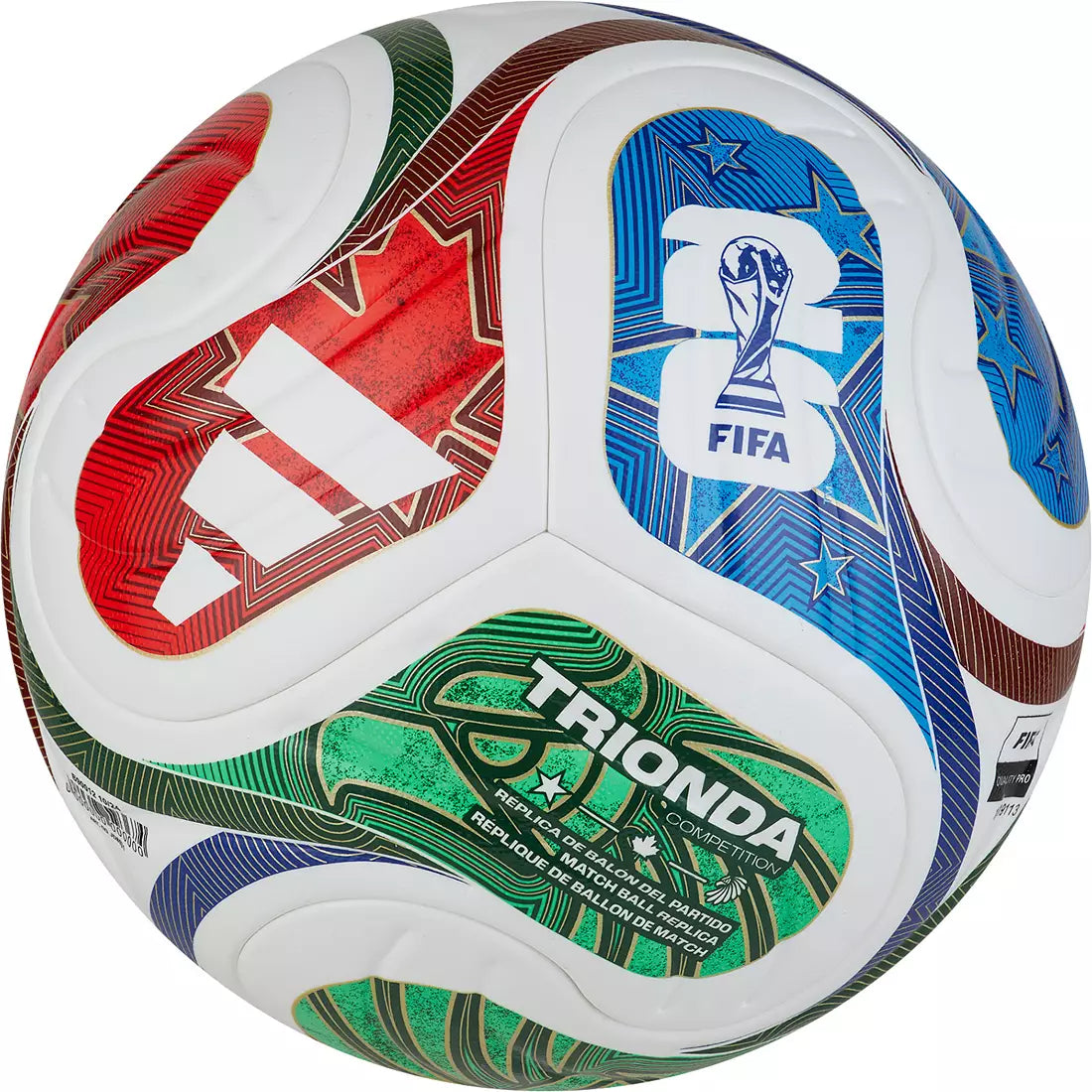 adidas FIFA World Cup 2026™ Trionda Pro Official Match Ball Red/Green/Blue