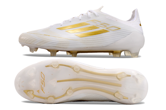 F50 Elite FG Laced White & Gold