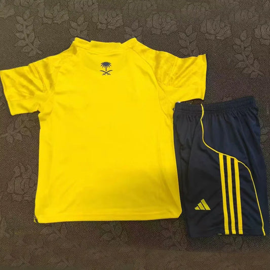 25/26 Al Nassr Kids Home Kit Stadium Version