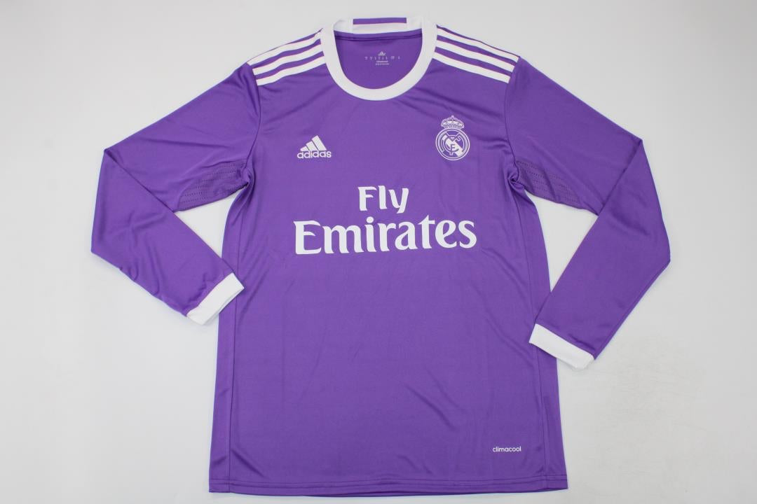 R. Madrid 16/17 Away Long Sleeve Retro Club Jersey