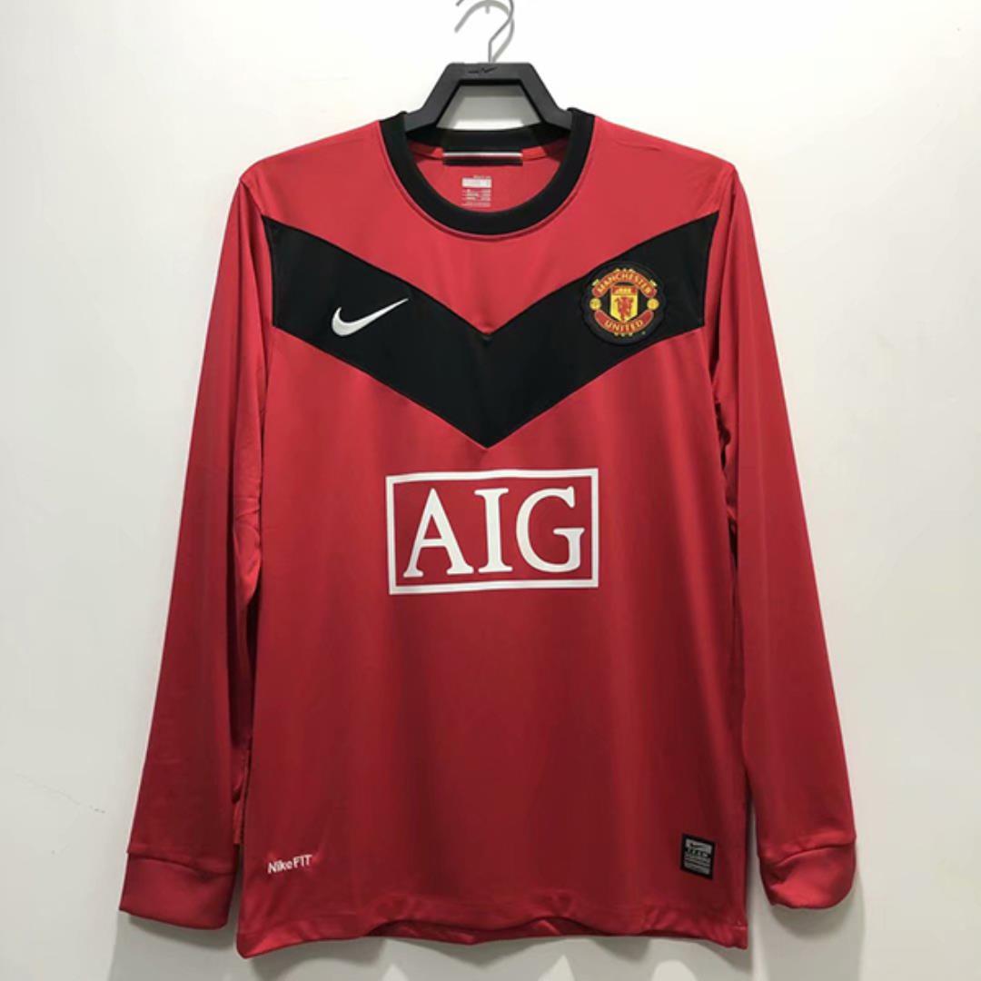 Man. Utd Home 09/10 Long Sleeve Kit