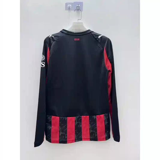 25/26 AC Milan Long Sleeve Home Kit Stadium Version