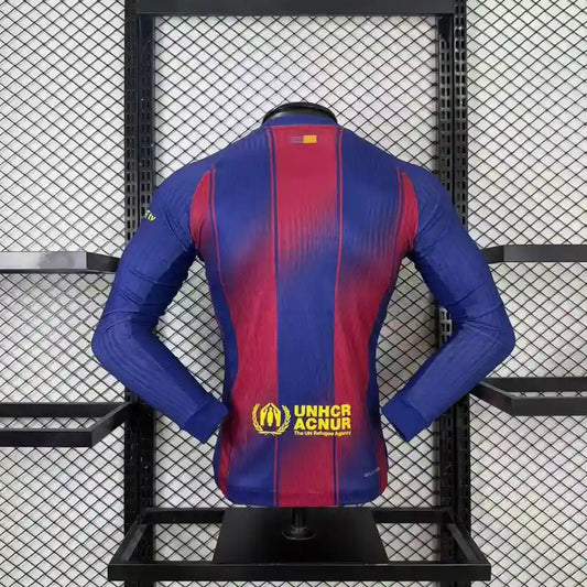 25/26 Barça Long Sleeve Home Kit Player Version