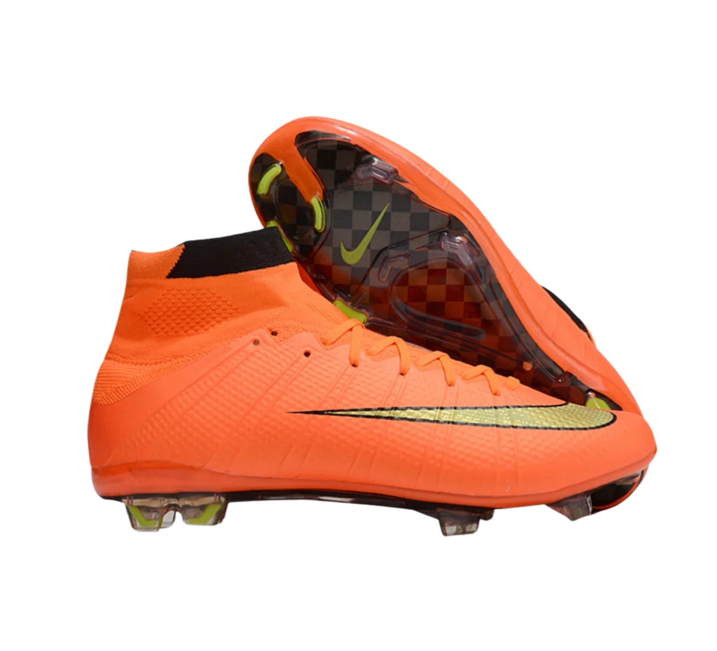 Nike Mercurial Superfly 4 CR7 FG Firm Ground Soccer Cleats - Orange/Yellow/Black