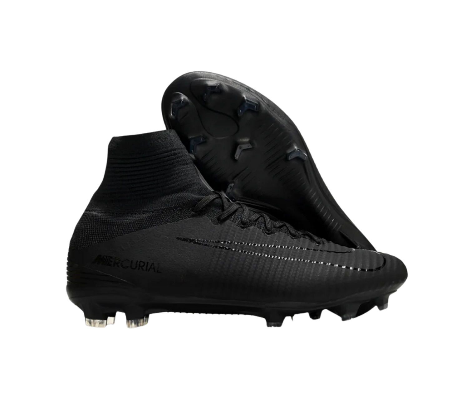 Nike Zoom Mercurial Superfly 5 Elite FG Firm Ground Soccer Cleats - Black/Black