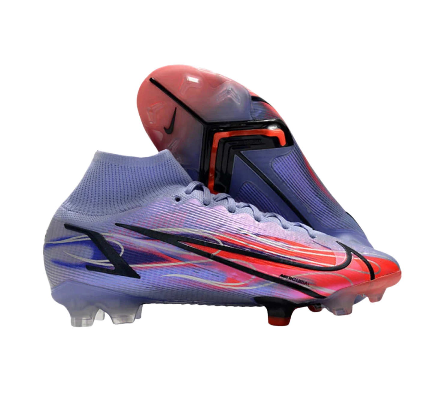Nike Mercurial Superfly 8 Elite FG Firm Ground Soccer Cleats - Purple/Red/Black