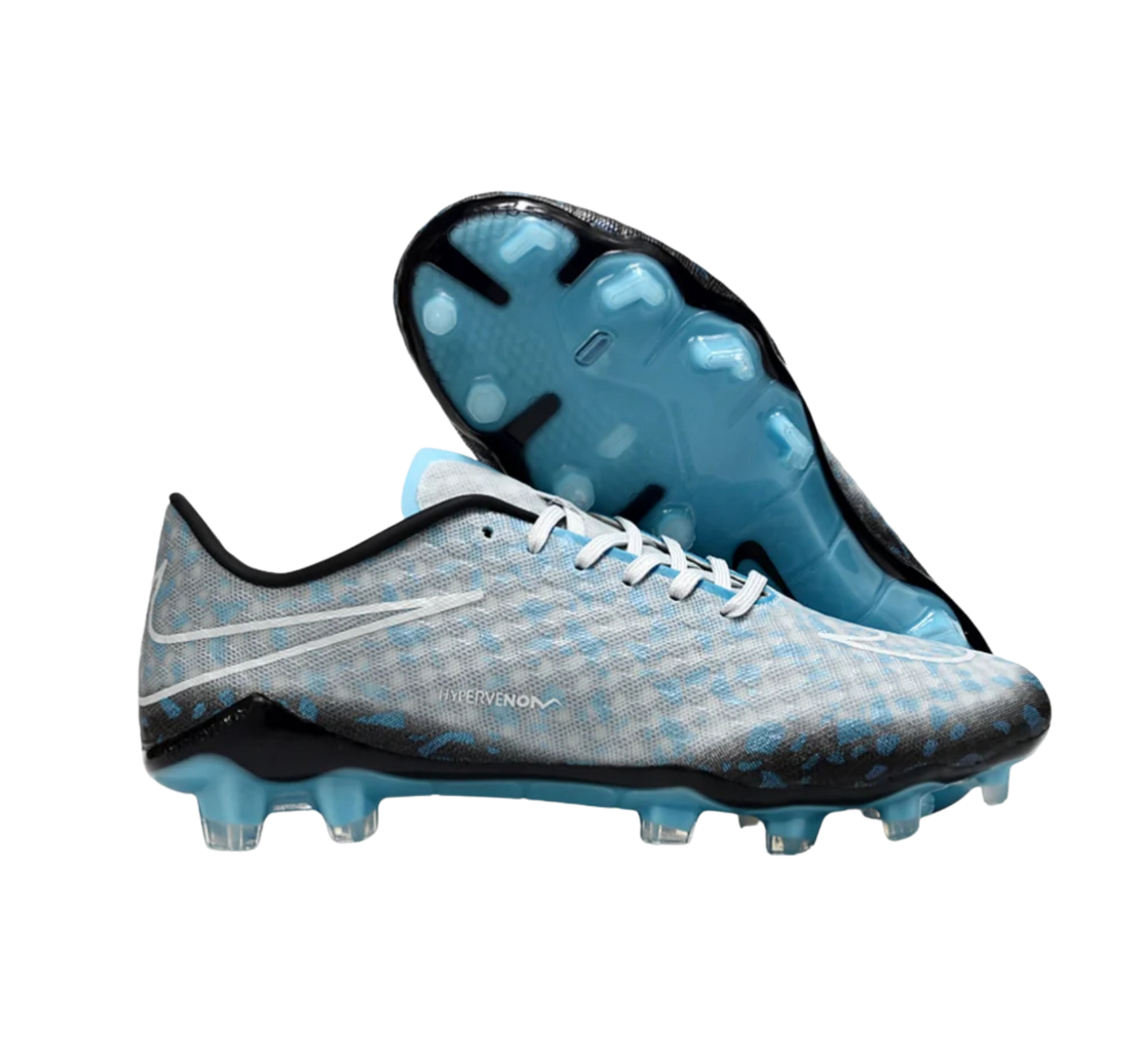 Nike Hypervenom Phantom FG Firm Ground Soccer Cleats - Grey/White/Blue