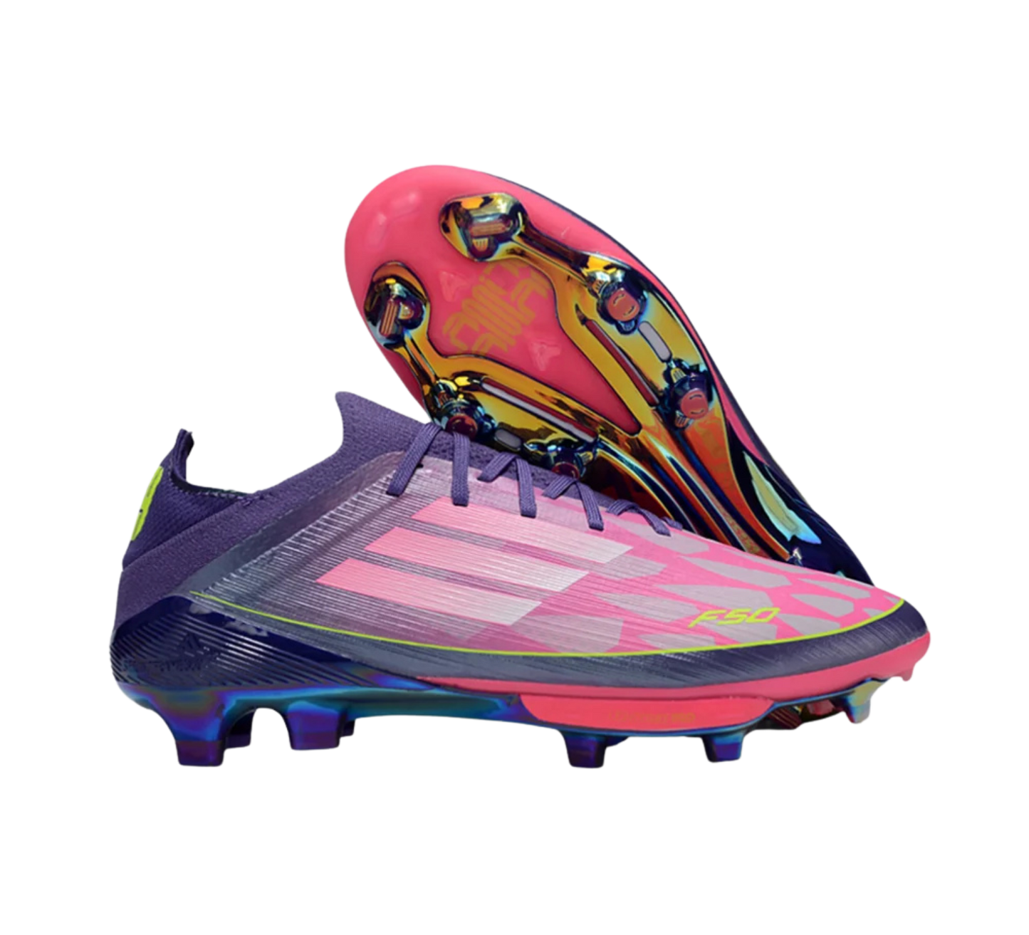 Adidas F50 Elite FG Firm Ground Soccer Cleats - Pink/Yellow/Blue