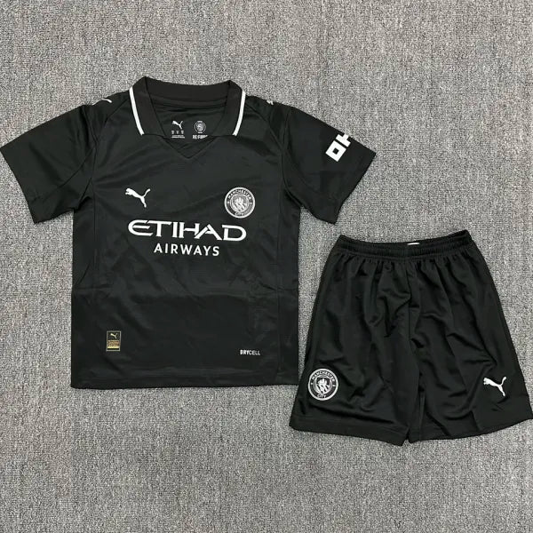 25/26 Man. City Kids Away Kit Stadium Version