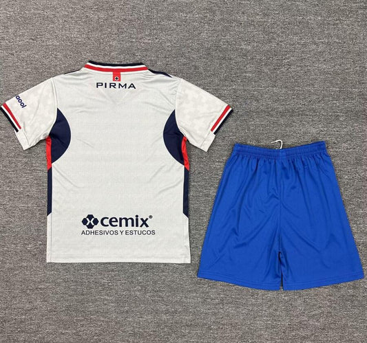25/26 Cruz Azul Kids Away Kit Stadium Version