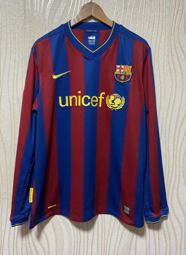 Barça Home 09/10 Long Sleeve Kit