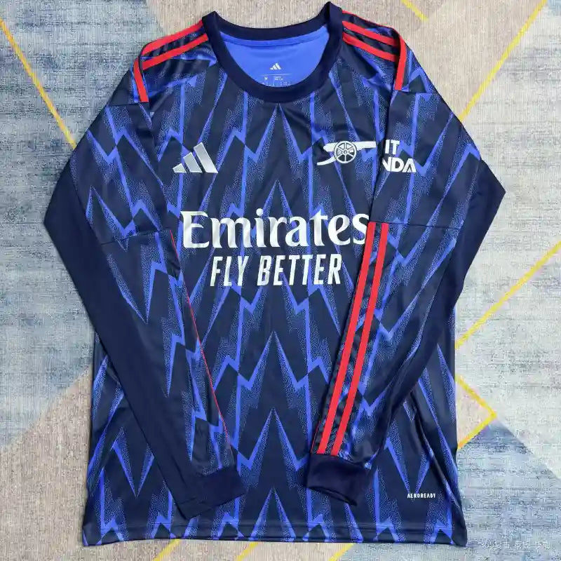25/26 Arsenal Long Sleeve Away Kit Stadium Version