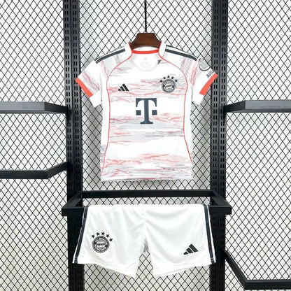 25/26 Bayern Munich Kids Away Kit Stadium Version