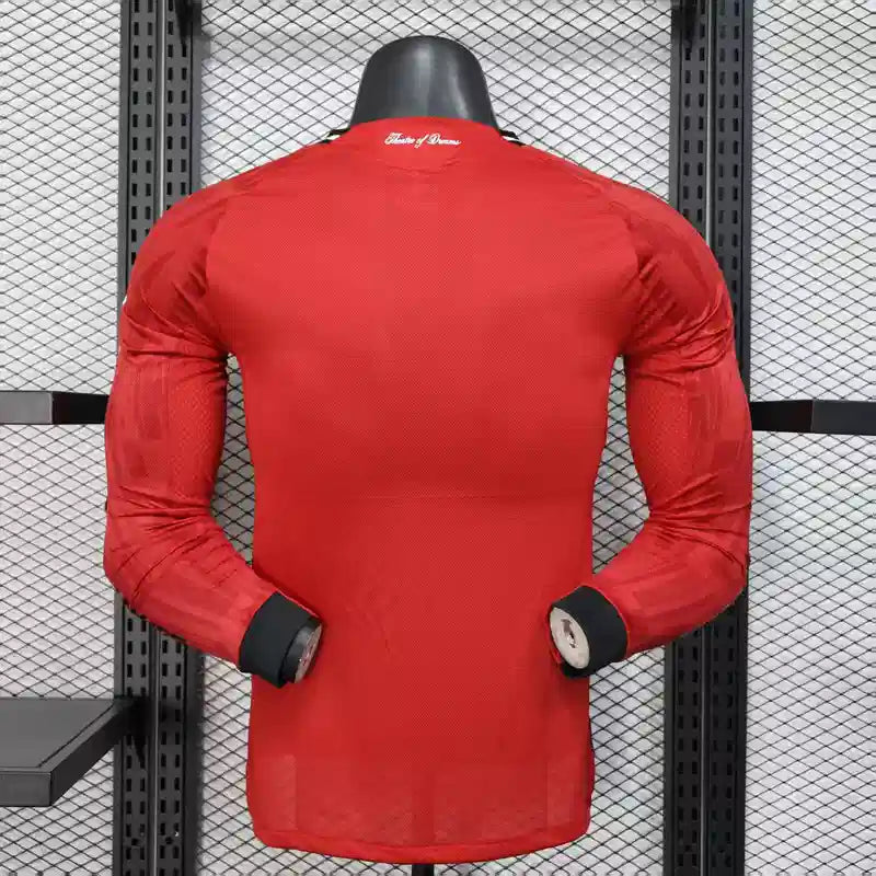 25/26 Man. Utd. Long Sleeve Home Kit Player Version