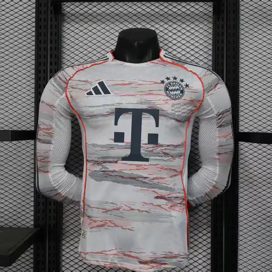 25/26 Bayern Munich Long Sleeve Away Kit Player Version
