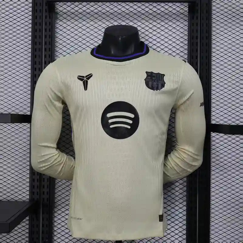 25/26 Barça Long Sleeve Away Kit Player Version