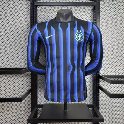 25/26 Inter Milan Long Sleeve Home Kit Player Version
