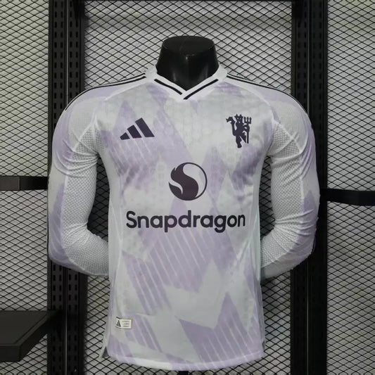 25/26 Man. Utd. Long Sleeve Away Kit Player Version