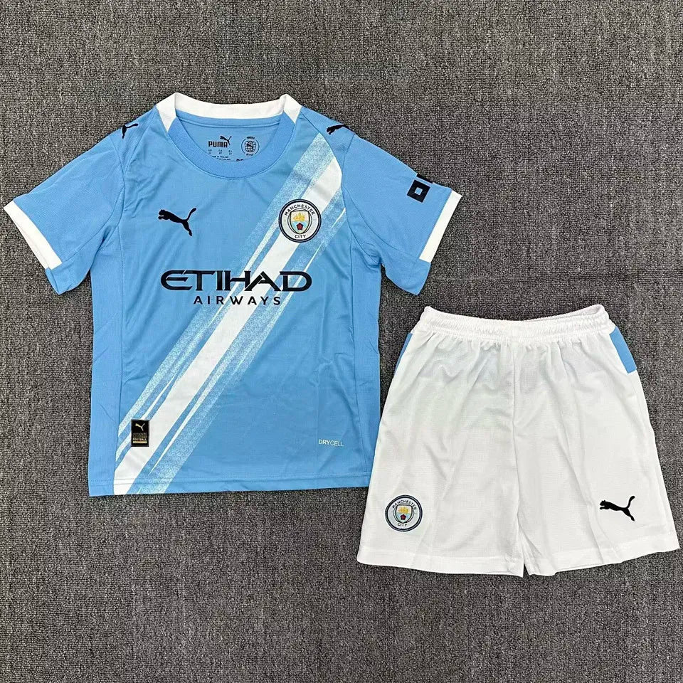 25/26 Man. City  Kids Home Kit Stadium Version