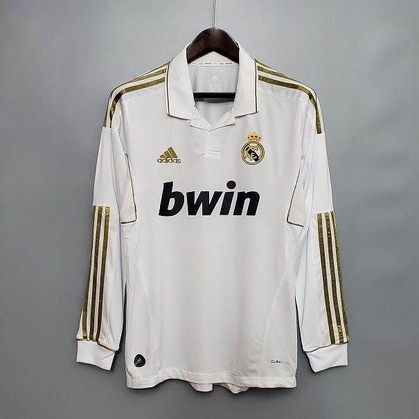 R. Madrid 11/12 Home Long Sleeve Retro Club Jersey