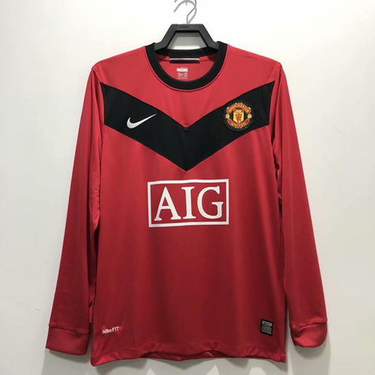 Man. Utd Home 09/10 Long Sleeve Kit