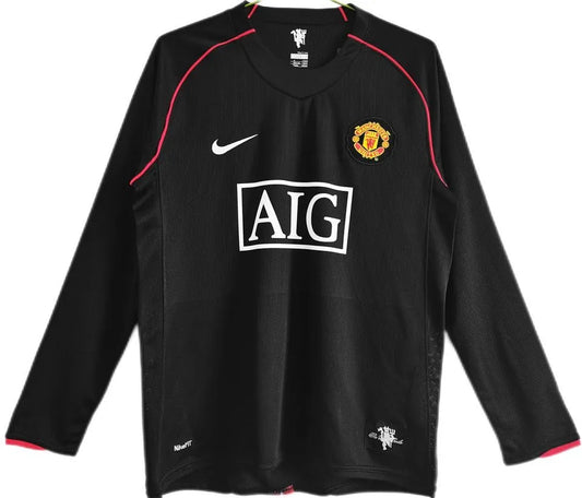 Man. Utd Away 07/08 Retro Long Sleeve Jersey