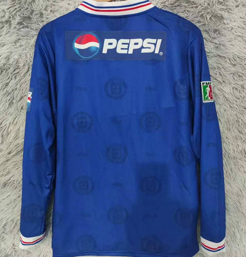 Cruz Azul Home 97/98 Long Sleeve Home Retro Jersey