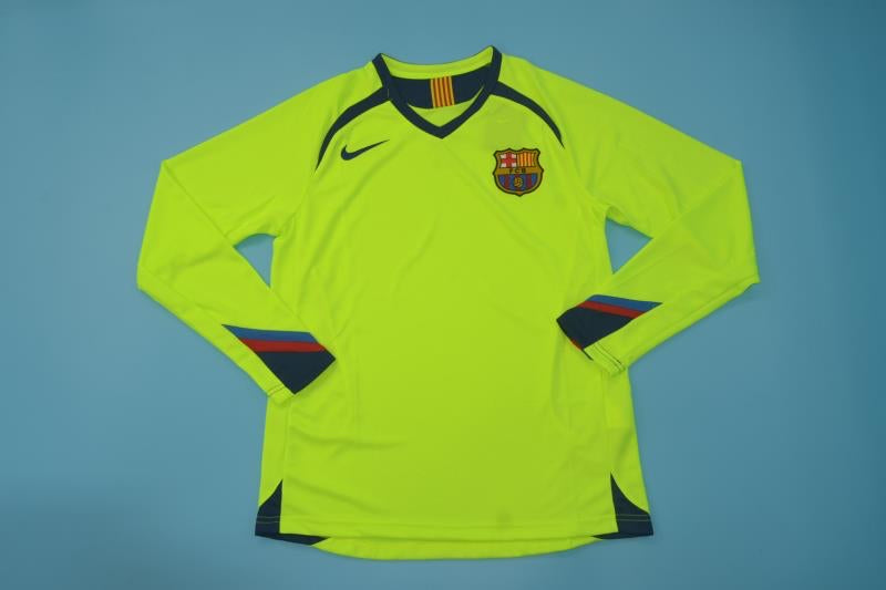 Barça 05/06 Away Long Sleeve Retro Club Jersey