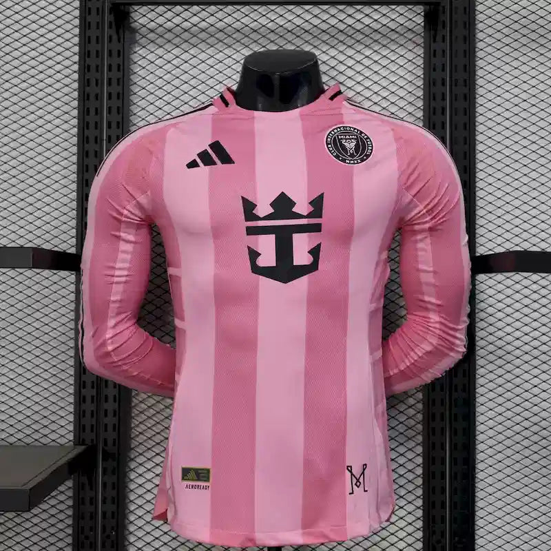 25/26 Inter Miami Long Sleeve Home Kit Player Version