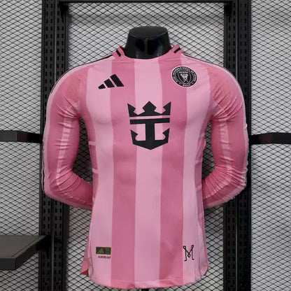 25/26 Inter Miami Long Sleeve Home Kit Player Version