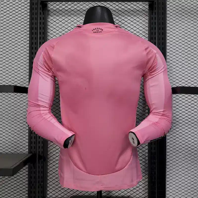 25/26 Inter Miami Long Sleeve Home Kit Player Version