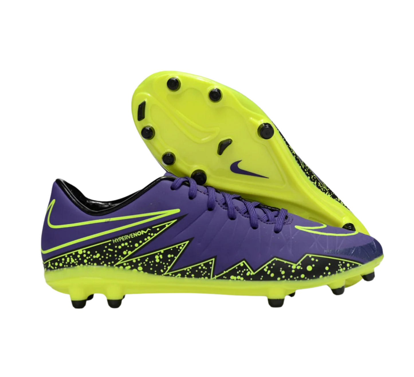 Nike Hypervenom Phantom II FG Firm Ground Soccer Cleats - Blue/Black/Yellow