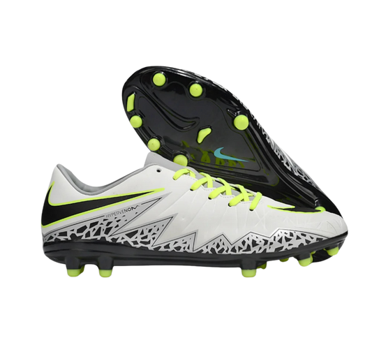 Nike Hypervenom Phantom II RGN FG Firm Ground Soccer Cleats - White/Grey/Black/Yellow