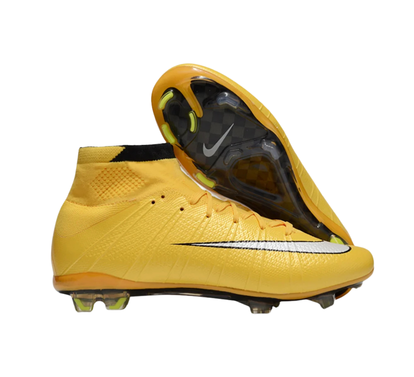 Nike Mercurial Superfly 4 CR7 FG Firm Ground Soccer Cleats - Yellow/White/Black
