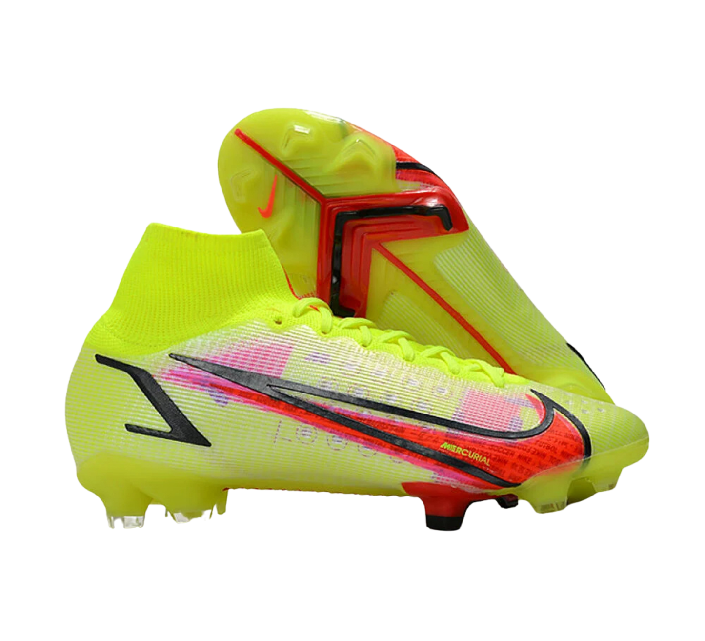 Nike Mercurial Superfly 8 Elite FG Firm Ground Soccer Cleats - Yellow/Black/Red