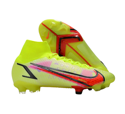 Nike Mercurial Superfly 8 Elite FG Firm Ground Soccer Cleats - Yellow/Black/Red