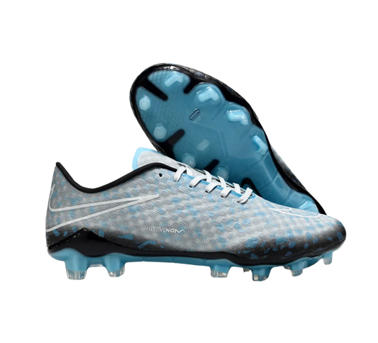 Nike Hypervenom Phantom FG Firm Ground Soccer Cleats - Grey/White/Blue