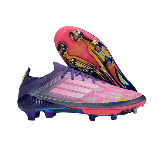 Adidas F50 Elite FG Firm Ground Soccer Cleats - Pink/Yellow/Blue