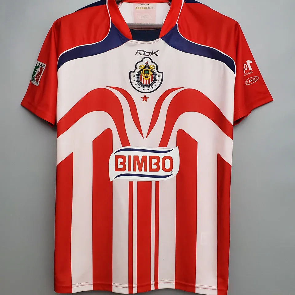Chivas de Guadalajara 06/07 Home Retro Club Jersey
