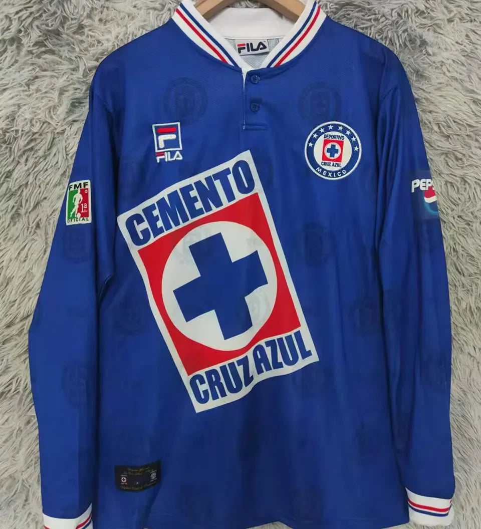 Cruz Azul Home 97/98 Long Sleeve Home Retro Jersey