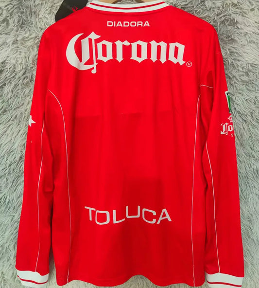 Toluca Home 98/99 Long Sleeve Home Retro Jersey