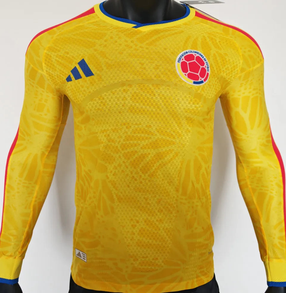 2026 Colombia Long Sleeve Home Kit Player Version