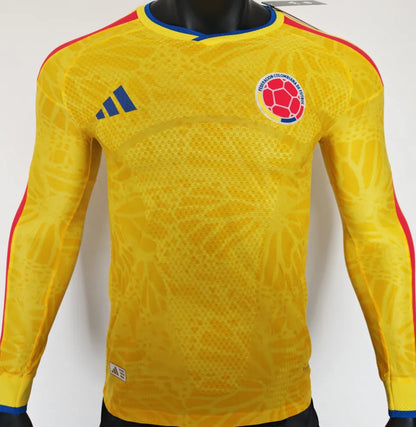 2026 Colombia Long Sleeve Home Kit Player Version