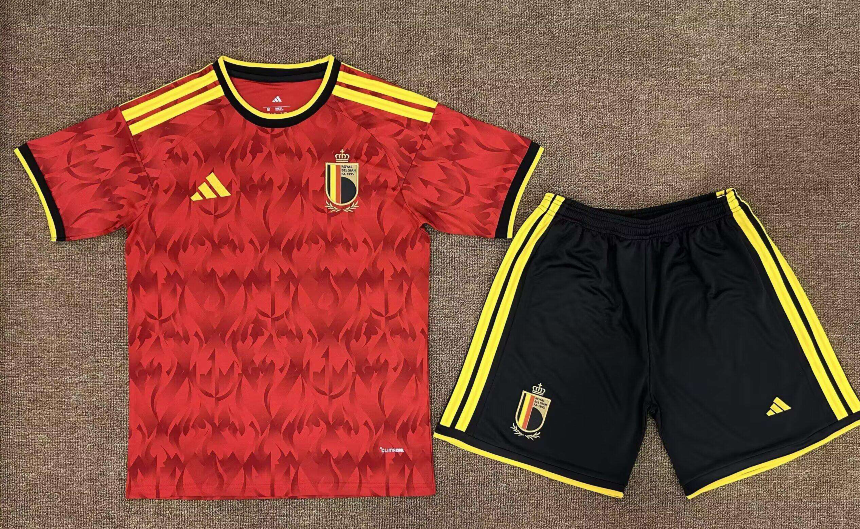 2026 Belgium Kids Home Kit Stadium Version