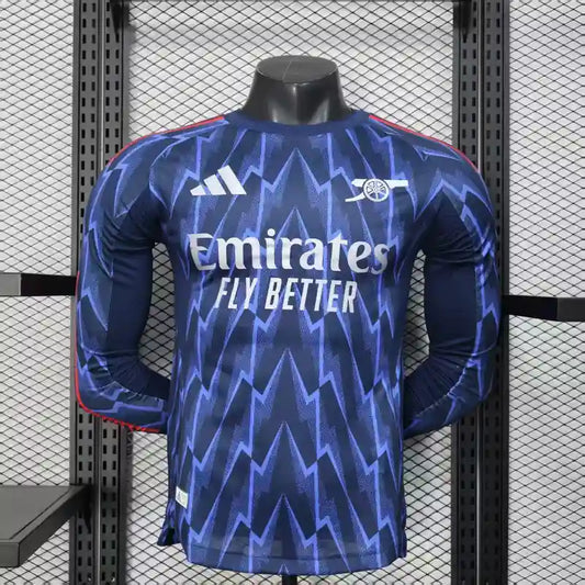 25/26 Arsenal Long Sleeve Away Kit Player Version